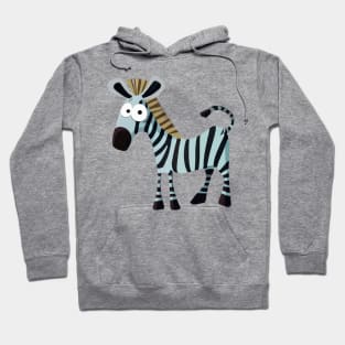 Cute Zebra Drawing Hoodie